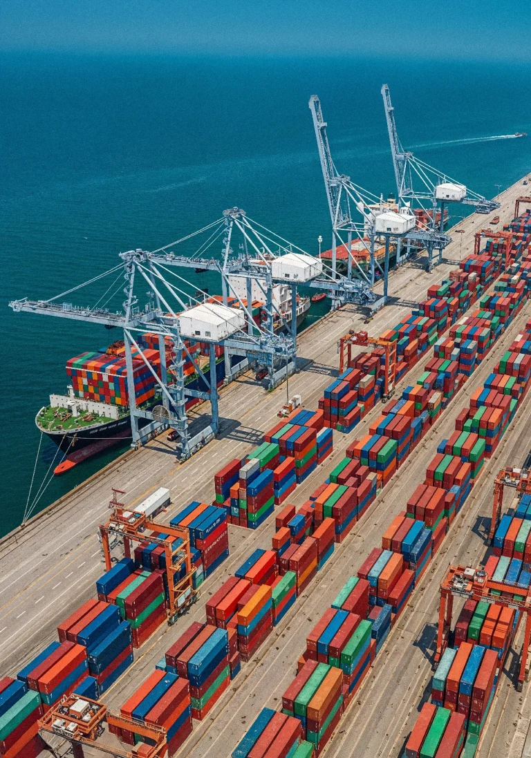 container-port-aerial-view